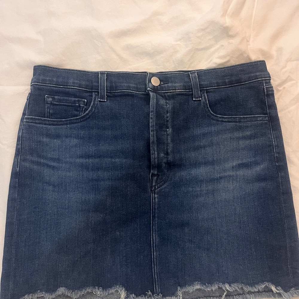 J Brand Dark Blue Mini Skirt
